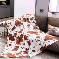 Nosbei топло одеяло Nosbei хвърляне на одеяло крава печат леко одеяло за хвърляне