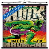 Marvel Comics - Hulk - невероятен специален плакат на Hulk # Wall с дървена магнитна рамка, 22.375 34