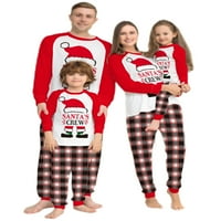 Capreze Family Christmas Pajamas PJS съвпадащи комплекти празник Xmas PJ за двойки деца жени мъже червена мама XL