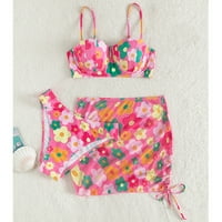 Aufmer Sales Bathing костюми за жени Tankini Junior High Taist Swimsuits Pink
