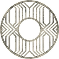 32 од 3 4 ид 1 п империя архитектурен клас ПВЦ Пиърсинг таван медальон, античен топло сребрист