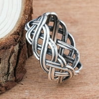 Archer Vintage Infinity Intertwined Cross Knot Finger Ring Women Band Party Jewelry