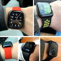 Пакет, съвместим с серията от серии от серия от казуси на Apple Watch SE SE Soft Shockproof Ultra-Thin TPU Bumper Общ защитен капак за IWatch Series