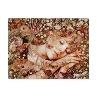 Изящно изкуство 'Шарлот заспала' платно изкуство от Ан Ивон Гилбърт