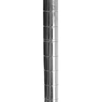 Шелвинг Инк. 8 д 48 в 84 х хром Тел рафтове с подреждане рафтове, тегло капацитет 800 кг на рафт