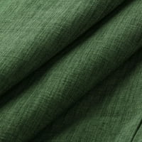 Мъжки торбисти памучно бельо твърд цвят с къс ръкав ретро тениски върхове блуза