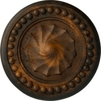 Екена Милуърк 3 4 од 2 П Фостър черупка таван медальон, Ръчно рисувана ръжда