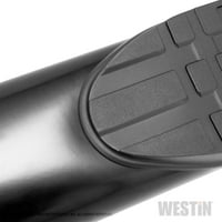 Westin 19- Chevrolet Silverado GMC Sierra Double Cab Pro Tra Oval Nerf Step Bars - Black - 21-54125