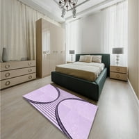 Ahgly Company вътрешен правоъгълник с шарени богати лилак лилави килими, 6 '9'