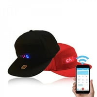 Hazel Tech LED дисплей капачка за смартфон приложение контролирано сияние Направи си редактиране на текстова шапка Бейзболна тенис спортна шапка