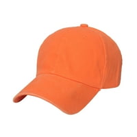 Оранжева бейзболна шапка женска лятна ежедневна твърда флуоресценция Цвят регулируема шапка козирни капачки памук