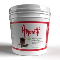 Amoretti - Мексикански кафен ликьор Индустриално съединение - естествени аромати, стабилен на рафта Дори след отваряне, сертифициран кошер, одобрен от TTB, идеален за приложения за печене и напитки
