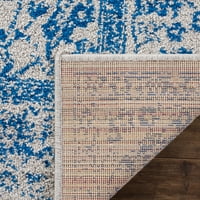 Adirondack Wyatt Традиционно килимче, сиво синьо, 12 '18'