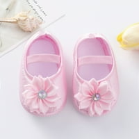 Новородени бебешки момичета обувки сладка цветна украса мека подметка обувки