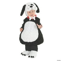 Черно -бяло кученце за деца с Хелоуин