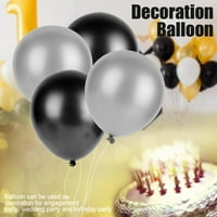 Балон за сватбено парти, цветни балони, черен сребърен златен късен материал за парти за рожден ден за сватбено парти рожден ден