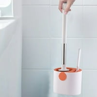 Prinxy силиконова тоалетна четка с държач, комплект за четка за тоалетна за баня