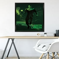 Комикси: Dark Artistic - Green Lantern Wall Poster, 22.375 34 Framed