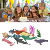 Фигура на морските животни, образователни забавни пластмасови материали Ярки форми океански животни модели за парти декорации