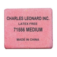 Чарлз Леонард Средна блок форма Латекс без синтетична гума Розово на Бо Кутии