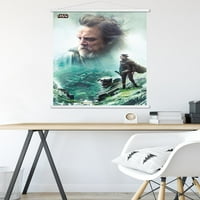 Междузвездни войни: Последният джедай - плакат за стена на джедаите с дървена магнитна рамка, 22.375 34