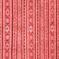 Ahgly Company Machine Pashable Indoor Rectangle Oriental Red Modern Area Cugs, 5 '8'