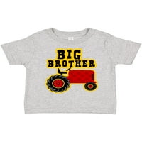 Мастически червен трактор Big Brother Gift Toddler Boy Girl Тениска