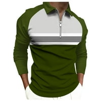 Мъжки риза голф риза ретро цвят контраст на открито улица с дълги ръкави с бутон за печат облекло облекло за моден дизайнер небрежен дишащ