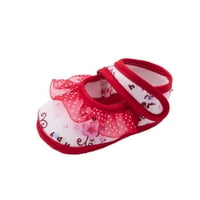 Sdjma новородени бебешки момичета меки обувки подложени дантелени флорални обувки за кратки дрехи