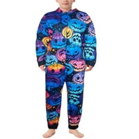 Семейство съвпадение пижама комплект, дълъг ръкав С качулка тиква цип анцуг шезлонг Облекло Спално облекло за възрастни деца