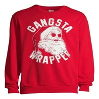 Празнично време гангста Санта Коледа мъжки и големи Мъжки пуловер Графичен суитчър