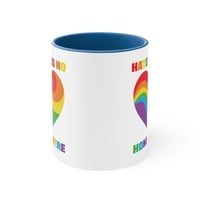 Гордост месец кафе чаша подарък дъга ЛГБТК Гей подкрепа 11оз чаша подарък