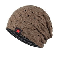 Unise Hats Solid Color Winter Warm проверено обратимо торбисти снежна шапка топли цветове шапки уютни стилни шапки