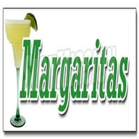 36 Стикер на декола на Маргаритас Замразени напитки Огромни за щастлив час Сангрия