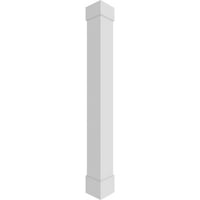 Екена мелница 6 в 10' ч занаятчия класически квадрат без заострена гладка колона с стандартен капитал и стандартна база