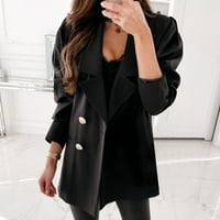 Aayomet ежедневни блейзерни якета за женско яке тънко палто с дълъг ръкав офис бизнес джобове палта яке