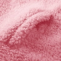 NJSHNMN Женски графичен цип на качулка с дълъг ръкав с качулка с качулки с джобове, горещо розово, xxl