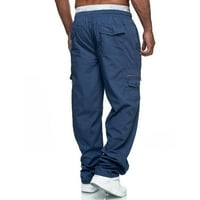 Карго панталони за мъже с няколко джоба Прав крак Спортни Паркур Фитнес