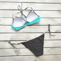 Комплекти за бикини за жени Soild Color Split Sets Beachwear Swimsuit