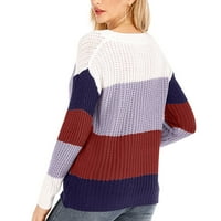 Пуловери за жени разрешение Атлетична домашна ваканция Дамски пуловери Размер на виното m