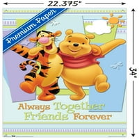 Disney Winnie the Pooh - Pooh и Tigger стенен плакат с бутални щифтове, 22.375 34