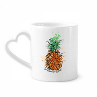 Оранжев ананас тропическа плодове чаша кафе церек за изделия от стъкло сърце чаша чаша