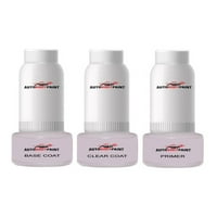Докоснете Basecoat Plus Clearcoat Plus Primer Spray Paint Kit, съвместим с Florett Silver Metallic S Audi