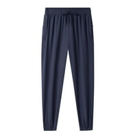Akiihool работни панталони за мъже Големи и високи мъжки теглене на разхлабени панталони еластични панталони за талия на талията