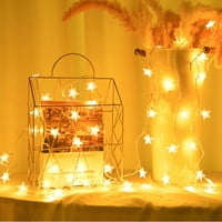 Bicoasu String Lights Star Shape String Lights Party Wedding Christmas Room Curtain Light Decoration
