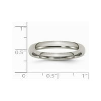 Дамски или мъжки длето комфорт годни титанов Сватбена халка пръстен