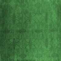 Ахли Компания Вътрешен Правоъгълник Персийски Изумрудено Зелено Бохемски Площ Килими, 4 '6'