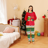 Коледна пижама за семейство, съвпадаща пижама Setcotton Коледна пижама за семейство