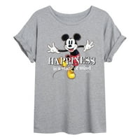 Disney - Щастието е състояние на ума - Juniors Идеална тениска на мускулите