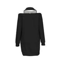 Качулки за жени сделки студено рамо цип Пуловер ризи удобни топли леки есен и зимни блузи върхове